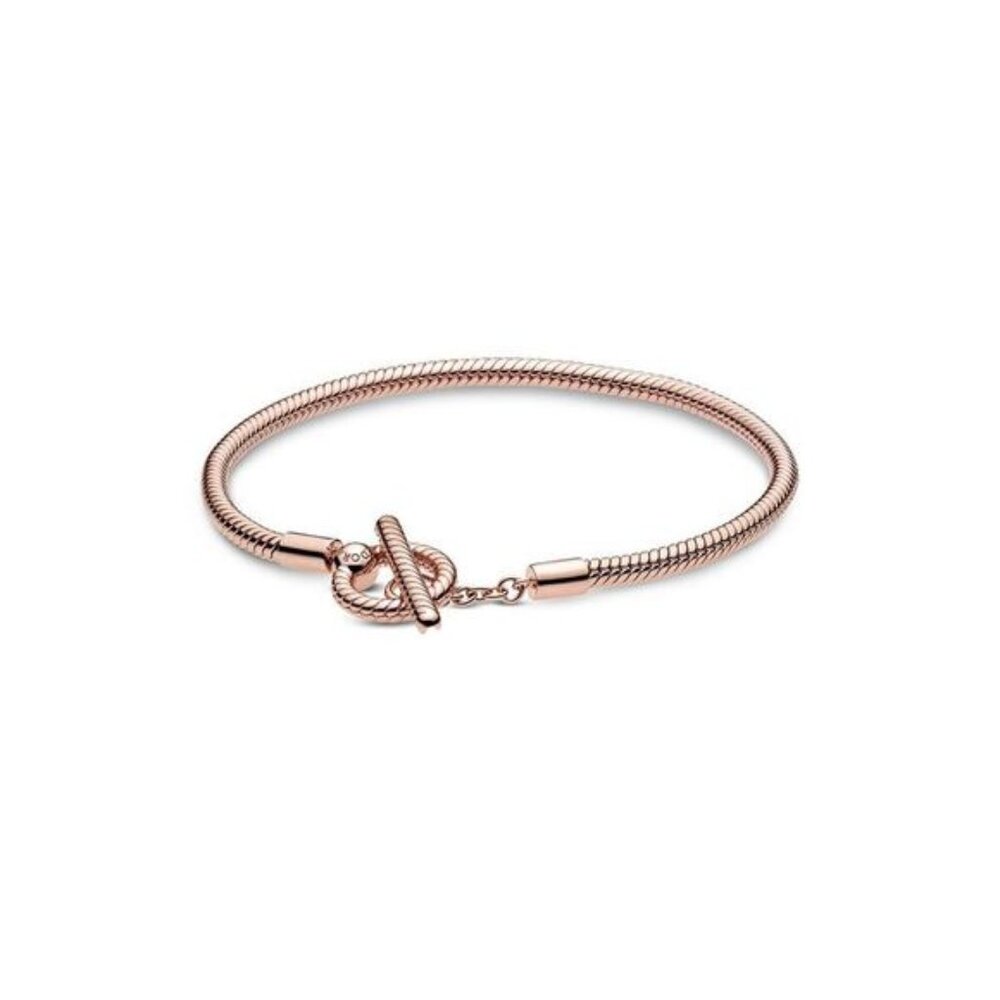 Pandora Moments 14K Rose Gold Plated Bracelet